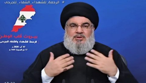 ИЗРАЕЛ ЋЕ ПЛАТИТИ ЦЕНУ: Вођа Хезболаха запретио Тел Авиву због експлозије у Бејруту