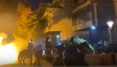 VODENI TOPOVI PROTIV DEMONSTRANATA: Helikopteri nadleću LJubljanu, u toku protest protiv vladinih mera (VIDEO)
