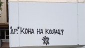 GRAFIT MRŽNJE PROTIV DR KONA: Antisemitska poruka osvanula na fasadi zgrade u Novom Sadu, Vučević oštro osudio ovaj sraman čin (FOTO)