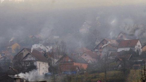MASKE I PRE VIRUSA: Veliko aero-zagađenje u Kosjeriću