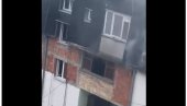 POŽAR U CENTRU BEOGRADA: Gori stan u Dalmatinskoj ulici, vatrogasci na terenu