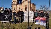 SPOMENIK OD BELOG MERMERA: U znak sećanja na Levačke četnike i Dražu Mihailovića