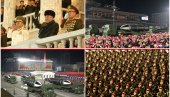 KIM PREDSTAVIO NAJMOĆNIJE ORUŽJE NA SVETU: Šta je sve prikazano na vojnoj paradi u Pjongjangu (FOTO)
