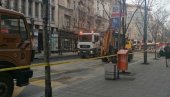 KOLAPS U CENTRU BEOGRADA: Radovi u Kralja Milana - zatvoren saobraćaj, gužva u okolnim ulicama (FOTO)