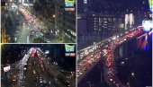 KOLAPS U BEOGRADU: Ulica kralja Milana i dalje zatvorena, vozila mile u centru grada, u Bulevaru despota Stefana otežan saobraćaj zbog udesa