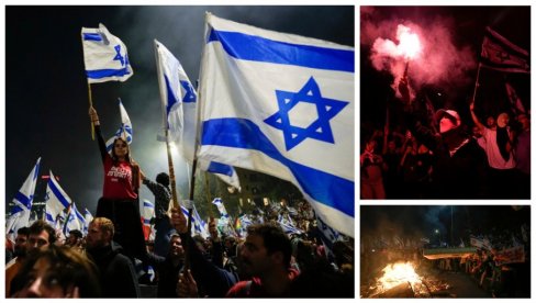 СТОТИНЕ ХИЉАДА ДЕМОНСТРАНАТА НА УЛИЦАМА: Широм Израела одржани протести противника реформе правосуђа