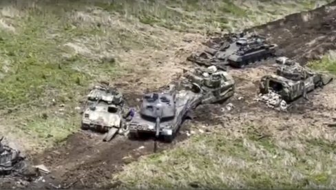 GROBLJE ZAPADNIH TENKOVA: Rusija uništava tenkove M1 Abrams u Ukrajini (VIDEO)