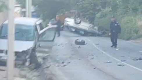 DETALJI TEŠKE SAOBRAĆAJNE NESREĆE U SREMSKOJ KAMENICI: Povređene četiri osobe, svi prevezeni u Klinički centar Vojvodine (VIDEO)