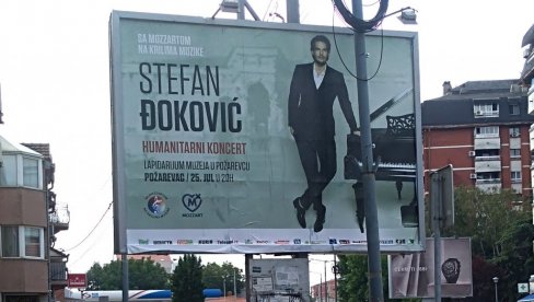 Večeras u Požarevcu humanitarni koncert Stefana Đokovića
