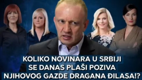Koliko novinara u Srbiji se danas plaši poziva njihovog gazde Dragana Đilasa (VIDEO)