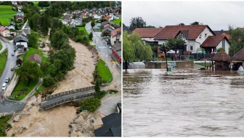 NE SMIRUJE SE SITUACIJA U KOMŠILUKU: Ovi predeli Slovenije i Hrvatske su na udaru novih obilnih padavina i grmljavina (VIDEO)