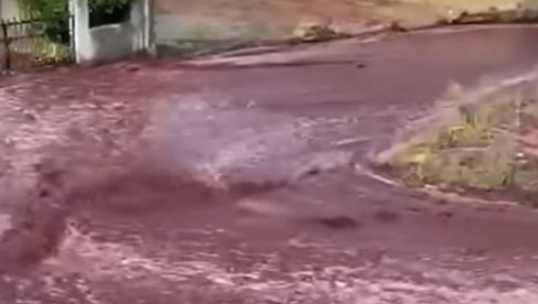 NESVAKIDAŠNJI PRIZORI: Ulicama tekle reke crvenog vina (VIDEO)