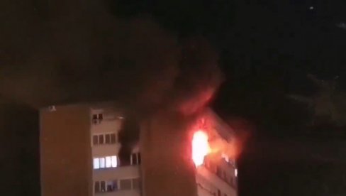 DIM KULJA U NEBO: Veliki požar u Kragujevcu (VIDEO)