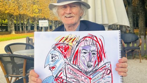 ВЕЧЕРЊИМ НОВОСТИМА ЗА ЈУБИЛЕЈ: Чувени Циле Маринковић нацртао честитку поводом 70 година постојања нашег листа - Постали смо фамилија