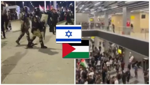 NESTVARNE SCENE SA AERODROMA U DAGESTANU: Hitno se vratite u avione - Propalestinski demonstranti traže putnike iz Tel Aviva (VIDEO)