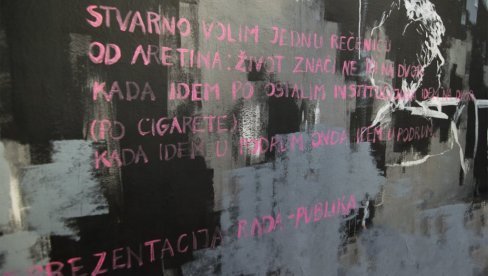 OVO NIJE TO VREME...Otvaranje murala Darinke Pop Matić u KBC