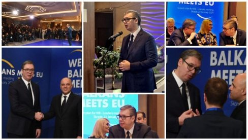 PANEL-DISKUSIJA LIDERA U SKOPLJU: Vučić govori o ekonomiji, Kurti provocira (FOTO/VIDEO)