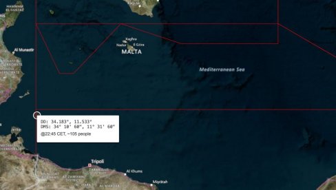 UDAVILO SE 13 MIGRANATA: Brod potonuo u blizini obale Tunisa