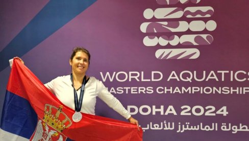 ИЗМАКЛА ТИТУЛА ПРВАКИЊЕ СВЕТА: Маријана  Бербаков освојила сребрну медаљу на мастерс првенству ветерана у Катару