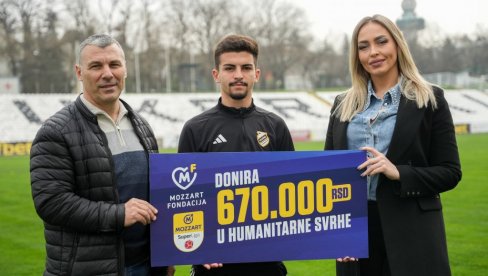 SVAKI GOL U SUPERLIGI HUMANOSTI VREDI VIŠE: Fondacija Mozzart od početka sezone donirala 4.730.000 dinara