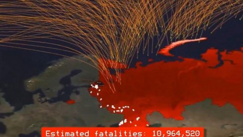 ŠOKANTAN SNIMAK: Pojavila se animacija nuklearnog napada na Rusiju (VIDEO)